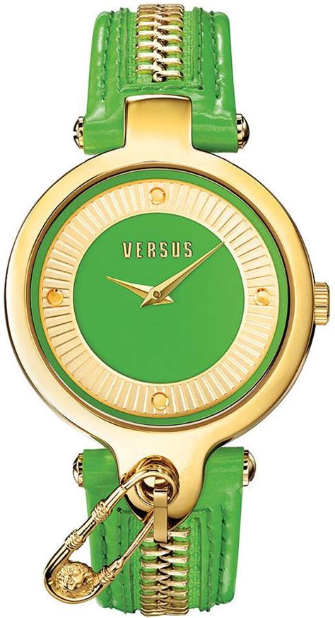 versus by versace women's key biscayne quartz leather strap watch|Women's Key Biscayne II Stainless Steel Quartz Watch with .